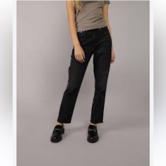 Banana Republic Women's Dark Straight cropped Leg HIgh-rise Denim Jeans size 26 - Picture 1 of 8